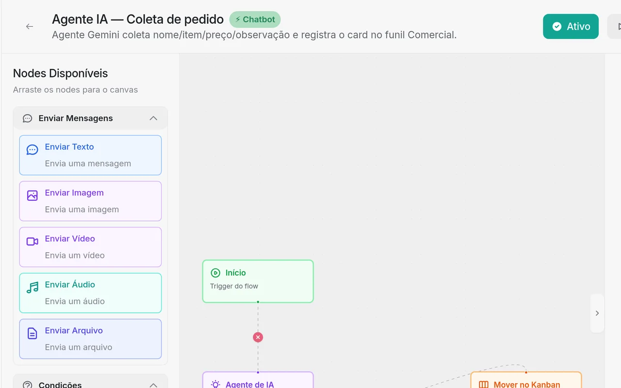 Construtor de flows